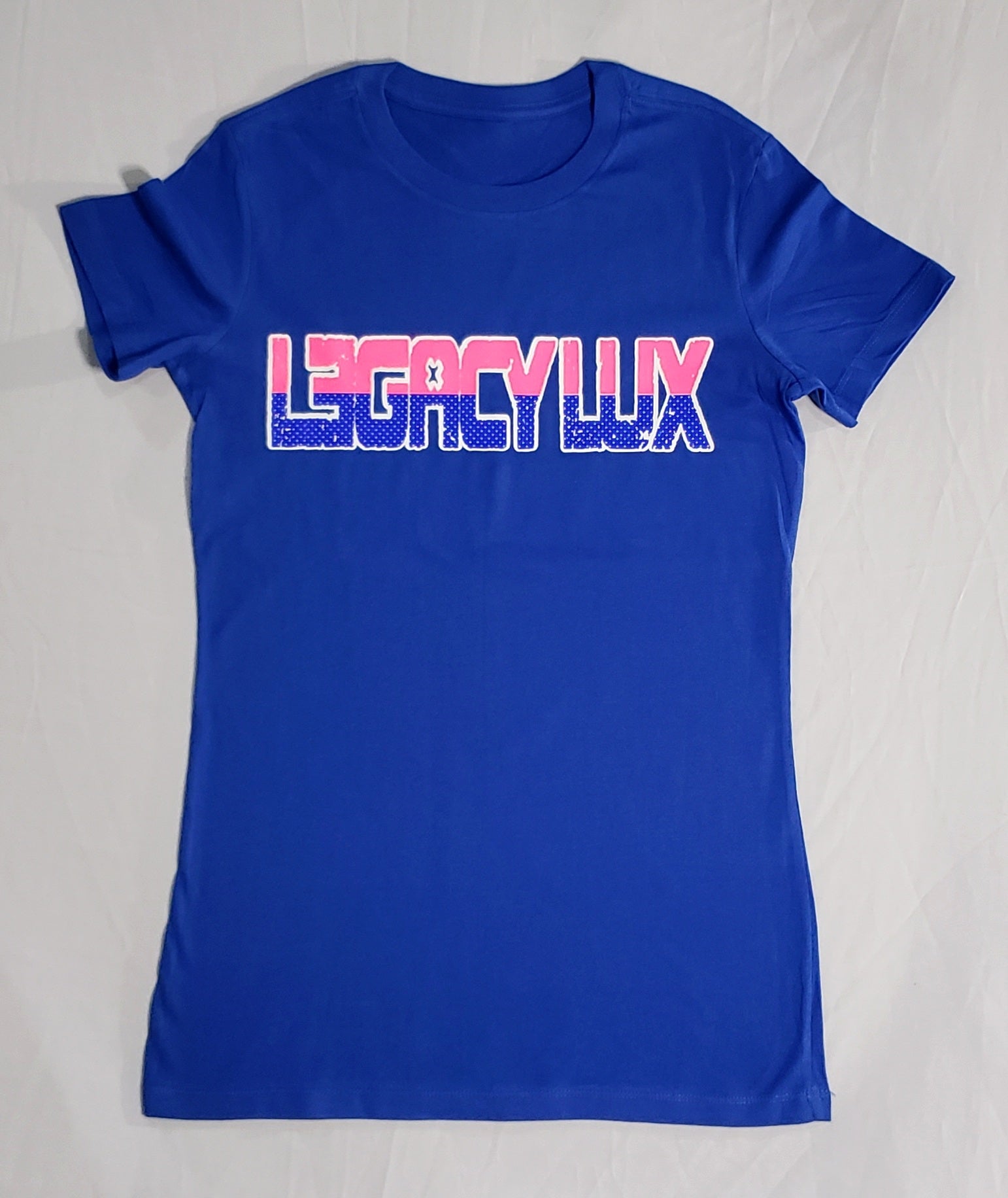 Legacy Lux Brand Tee in Mesh & Pink
